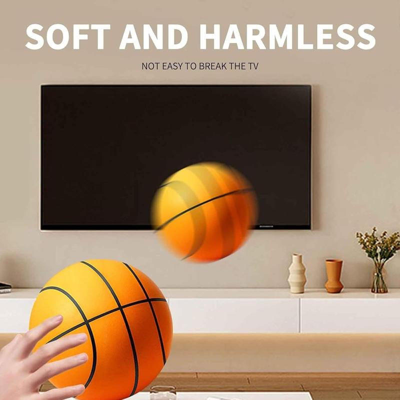 Silent Basketball-Size 7 (29.5") Upgrade Dribble Dream Silent Basketball, Foam Indoor Training Ball for Various Indoor Activities