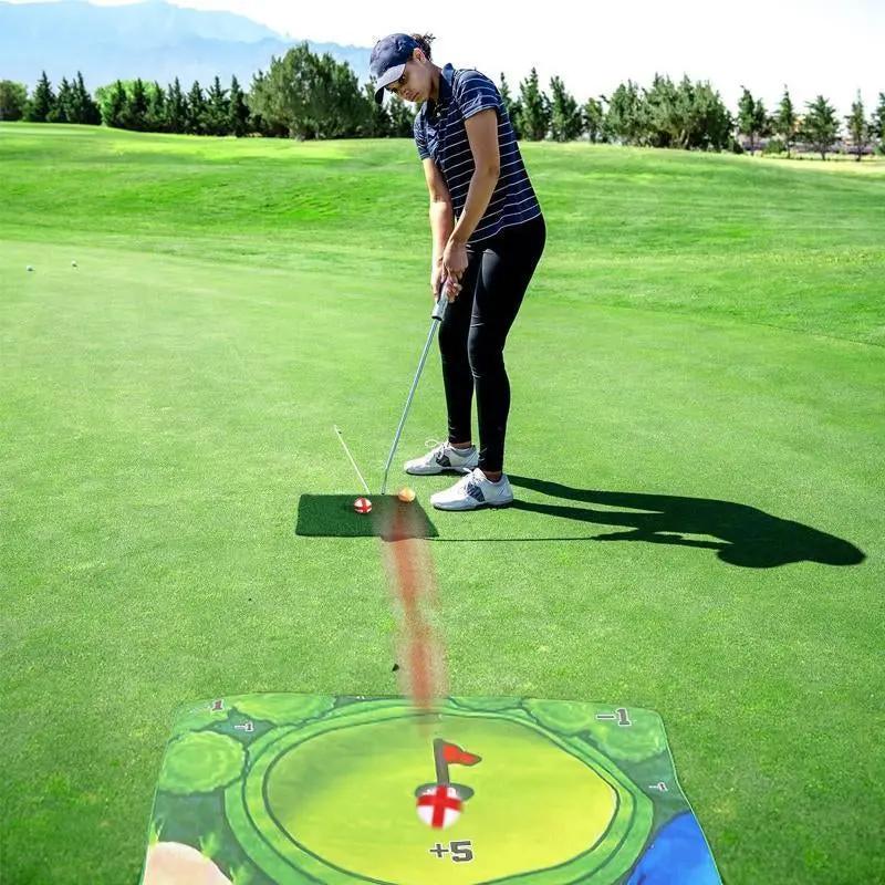 Golf Game Set - Indoor & Outdoor Golf Training Equipment, 1 Set of Golf Training Equipment,Golf Hitting Mat Beginner Golf,Golf Practice, Golf Swing Tips, Golf Clubs, Mini Golf Set, Golf Practice, Boyfriend Gift, Mother'S Day, Golftok, Golf Skills