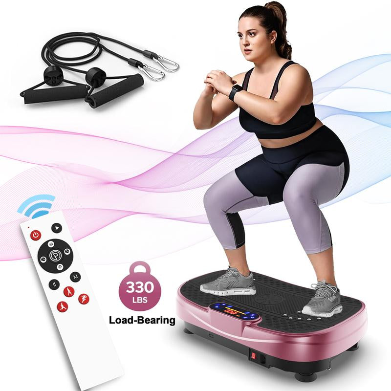 【Hufaut】330Lbs Vibration Plate Exercise Machine Whole Body Workout Vibration Fitness Platform for Home Fitness with Remote Control