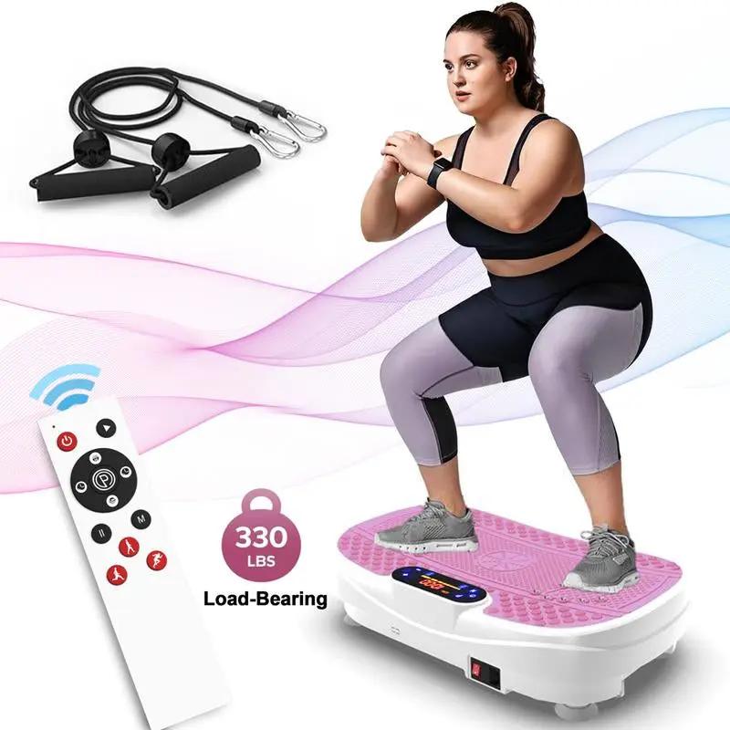 【Hufaut】330Lbs Vibration Plate Exercise Machine Whole Body Workout Vibration Fitness Platform for Home Fitness with Remote Control