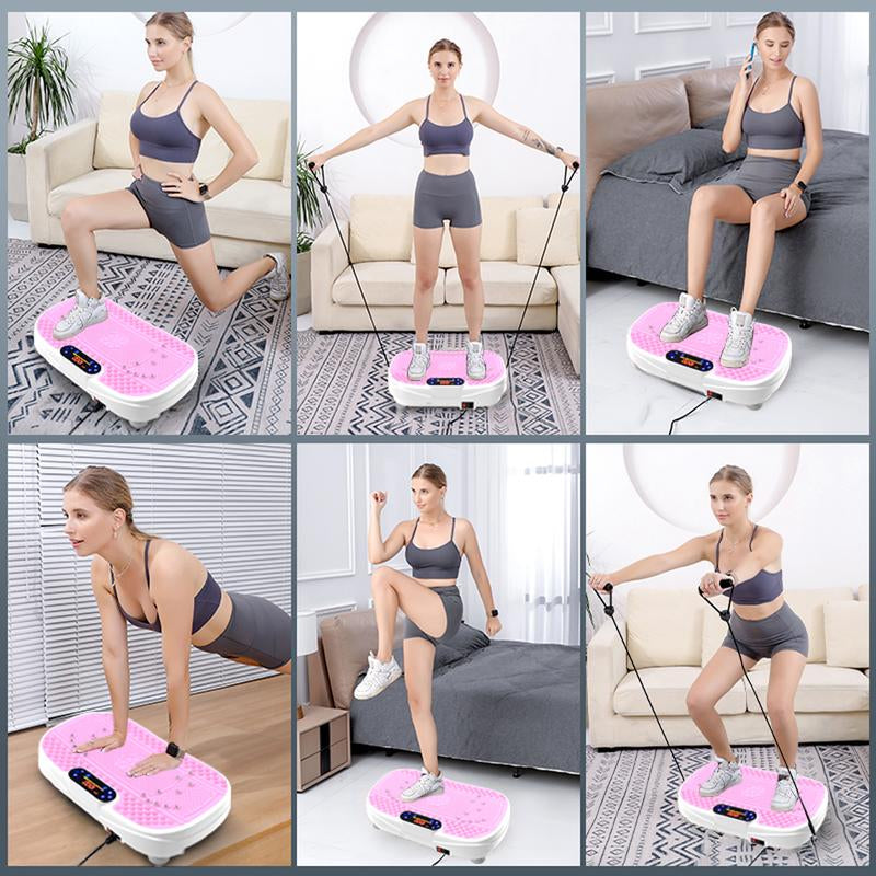 【Hufaut】330Lbs Vibration Plate Exercise Machine Whole Body Workout Vibration Fitness Platform for Home Fitness with Remote Control