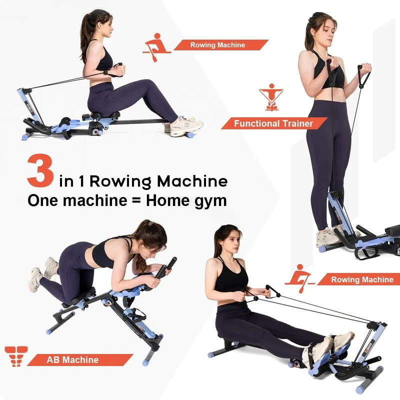 TOUSAINS Adjustable Ab Trainer Machine with LCD Monitor, Foldable Ab Exercise Machine for Abs, Arm, Leg, Buttocks Shaper, Core & Ab Trainer at Home Gym Crunch Fitness Equipment Fallfreshness