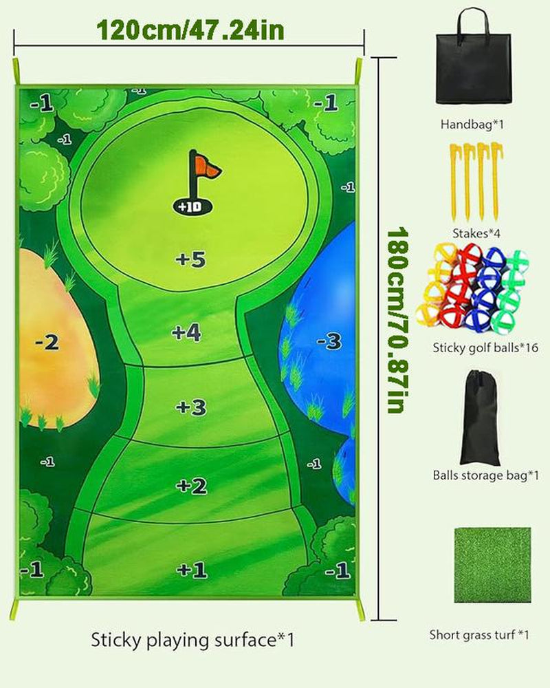 Golf Game Set - Indoor & Outdoor Golf Training Equipment, 1 Set of Golf Training Equipment,Golf Hitting Mat Beginner Golf,Golf Practice, Golf Swing Tips, Golf Clubs, Mini Golf Set, Golf Practice, Boyfriend Gift, Mother'S Day, Golftok, Golf Skills
