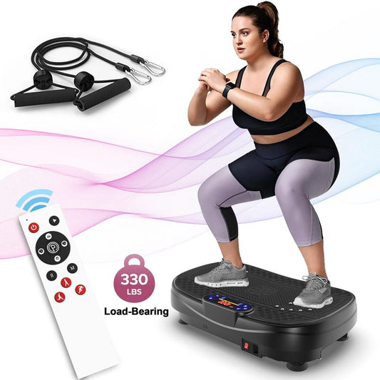 【Hufaut】330Lbs Vibration Plate Exercise Machine Whole Body Workout Vibration Fitness Platform for Home Fitness with Remote Control
