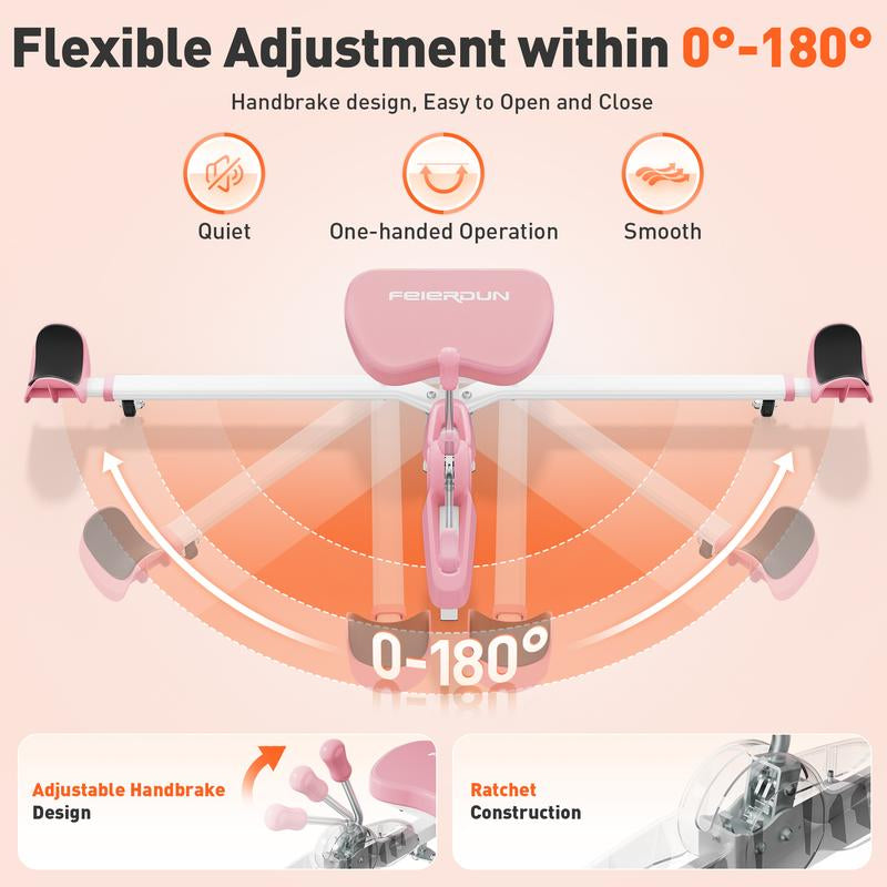 FEIERDUN Leg Split Machine to Enhance Flexibility, Leg Stretcher Machine for Ballet, Cheerleading Dance and Gymnastics, Fit for Beginer and Athlete Multifunctional Fitness Equipment Strength Training Accessory
