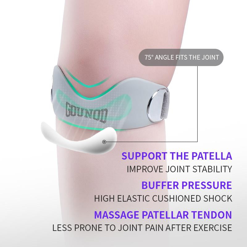 Silicone Patella Knee Strap for Knee Pain Relief – Adjustable Brace for Women & Men, Ideal for Running, Basketball, Volleyball, Squats, Tendonitis, and Jumper’S Knee Support Fallfreshness