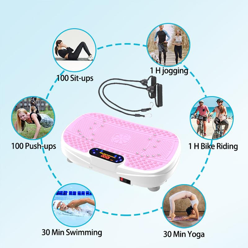 【Hufaut】330Lbs Vibration Plate Exercise Machine Whole Body Workout Vibration Fitness Platform for Home Fitness with Remote Control