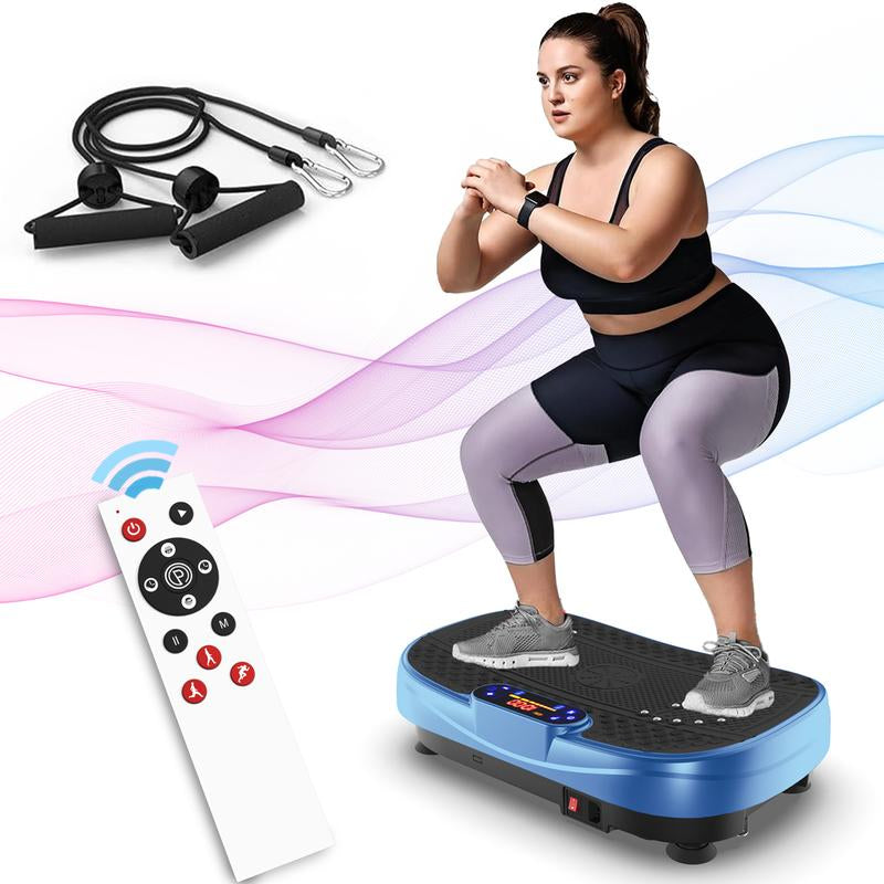 【Hufaut】330Lbs Vibration Plate Exercise Machine Whole Body Workout Vibration Fitness Platform for Home Fitness with Remote Control