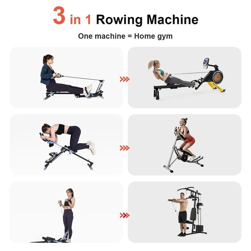 TOUSAINS Adjustable Ab Trainer Machine with LCD Monitor, Foldable Ab Exercise Machine for Abs, Arm, Leg, Buttocks Shaper, Core & Ab Trainer at Home Gym Crunch Fitness Equipment Fallfreshness