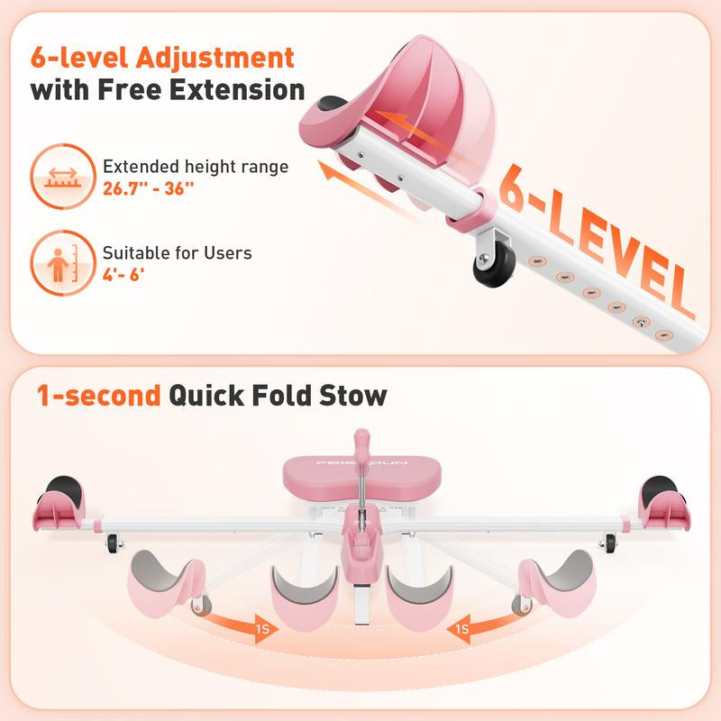 FEIERDUN Leg Split Machine to Enhance Flexibility, Leg Stretcher Machine for Ballet, Cheerleading Dance and Gymnastics, Fit for Beginer and Athlete Multifunctional Fitness Equipment Strength Training Accessory
